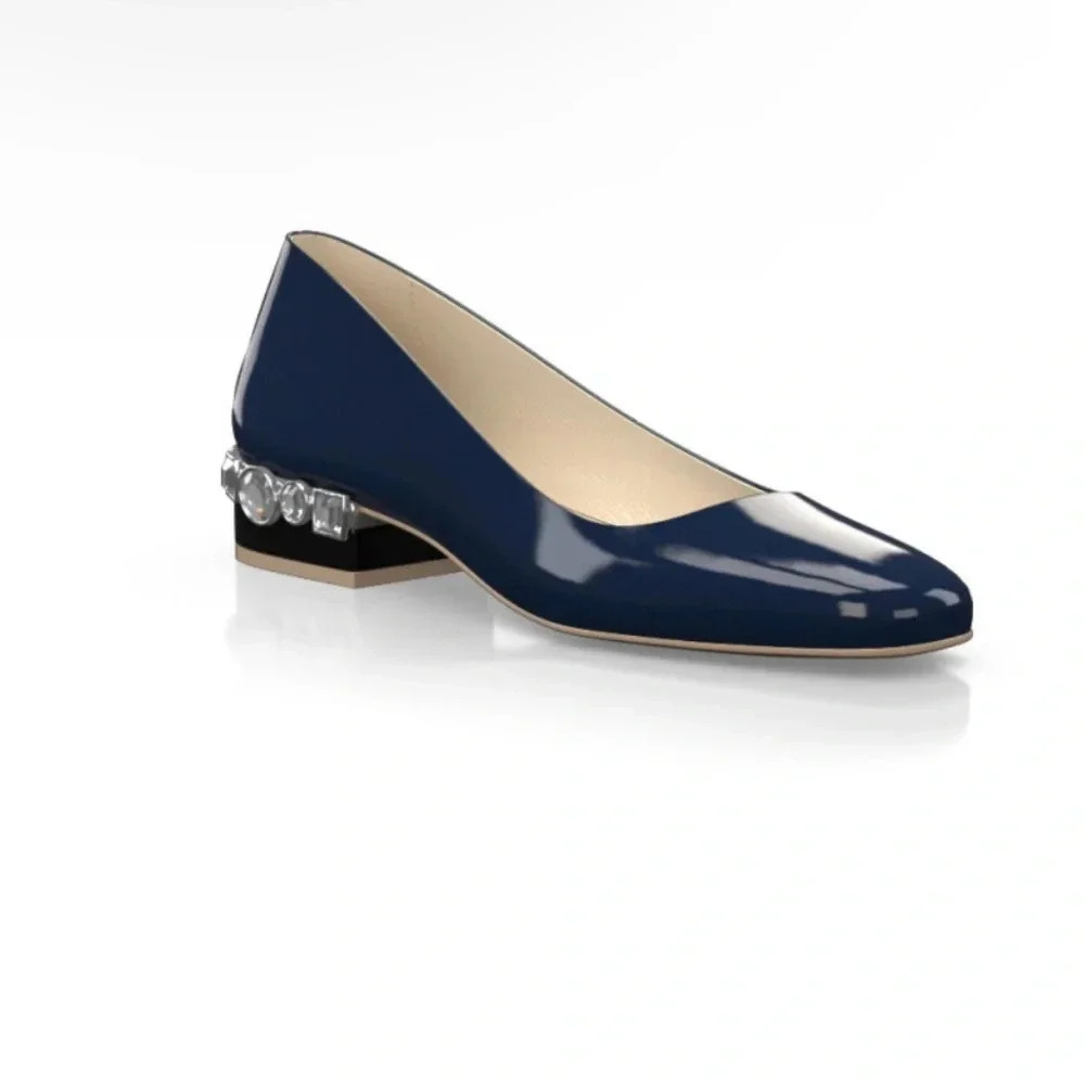 {GIROTTI} Women’s Luxury patent jewel heeled custom made Shoes 39 - Picture 2 of 11